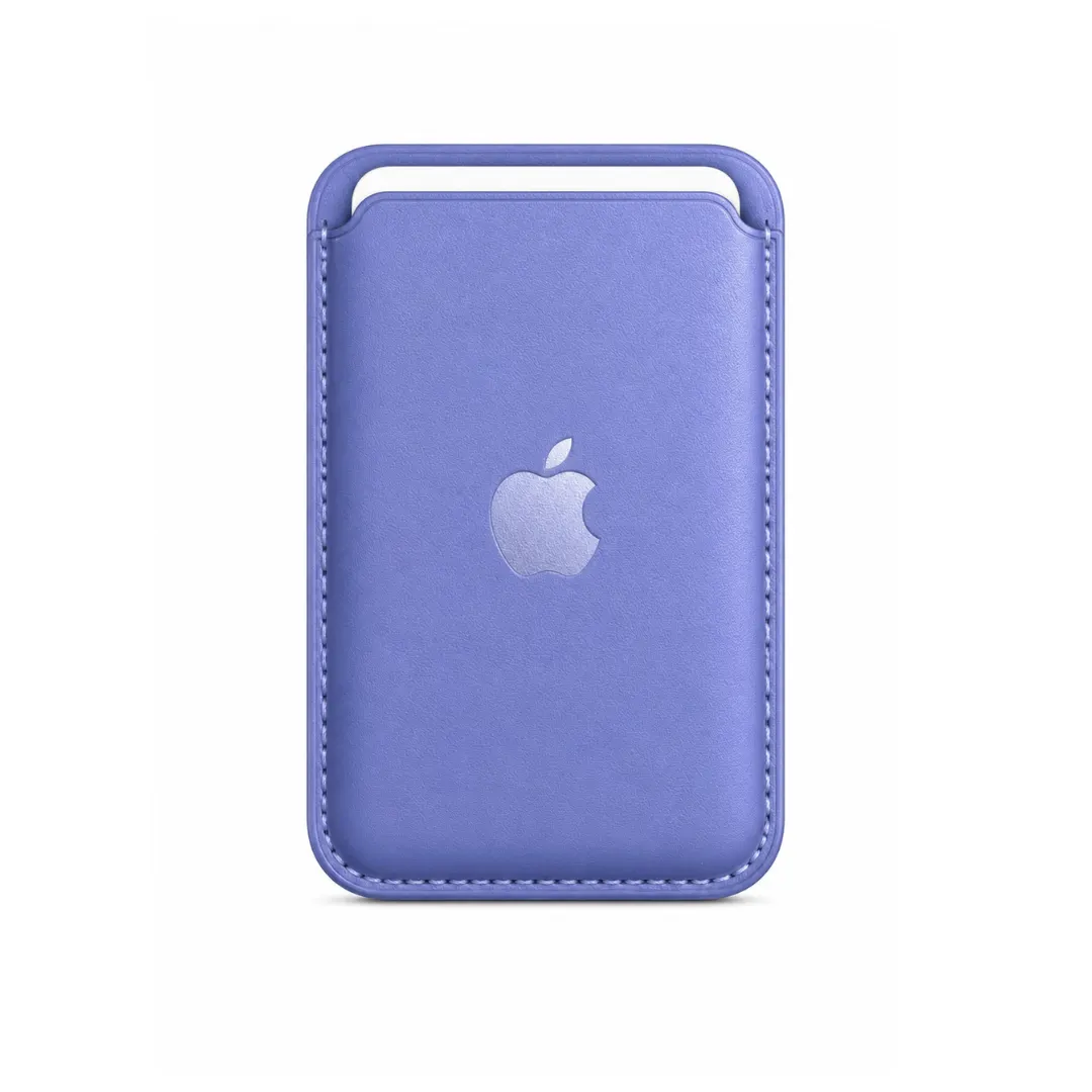 Billetera Lila Clasico Cuero Magsafe