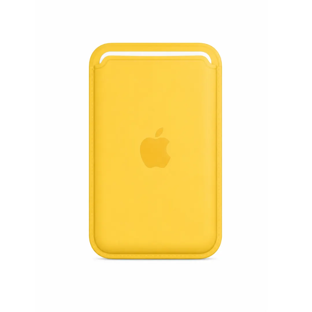 Billetera Amarilla Silicon Magsafe