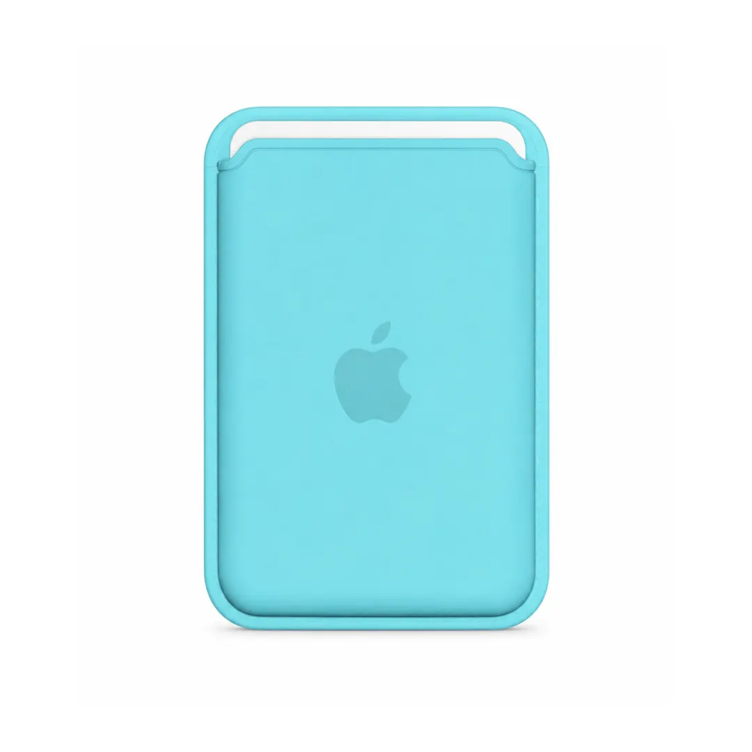 Billetera Celeste Silicon Magsafe