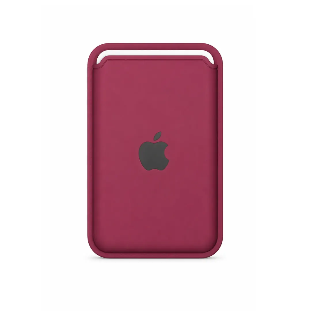 Billetera Rojo Vino Silicon Magsafe