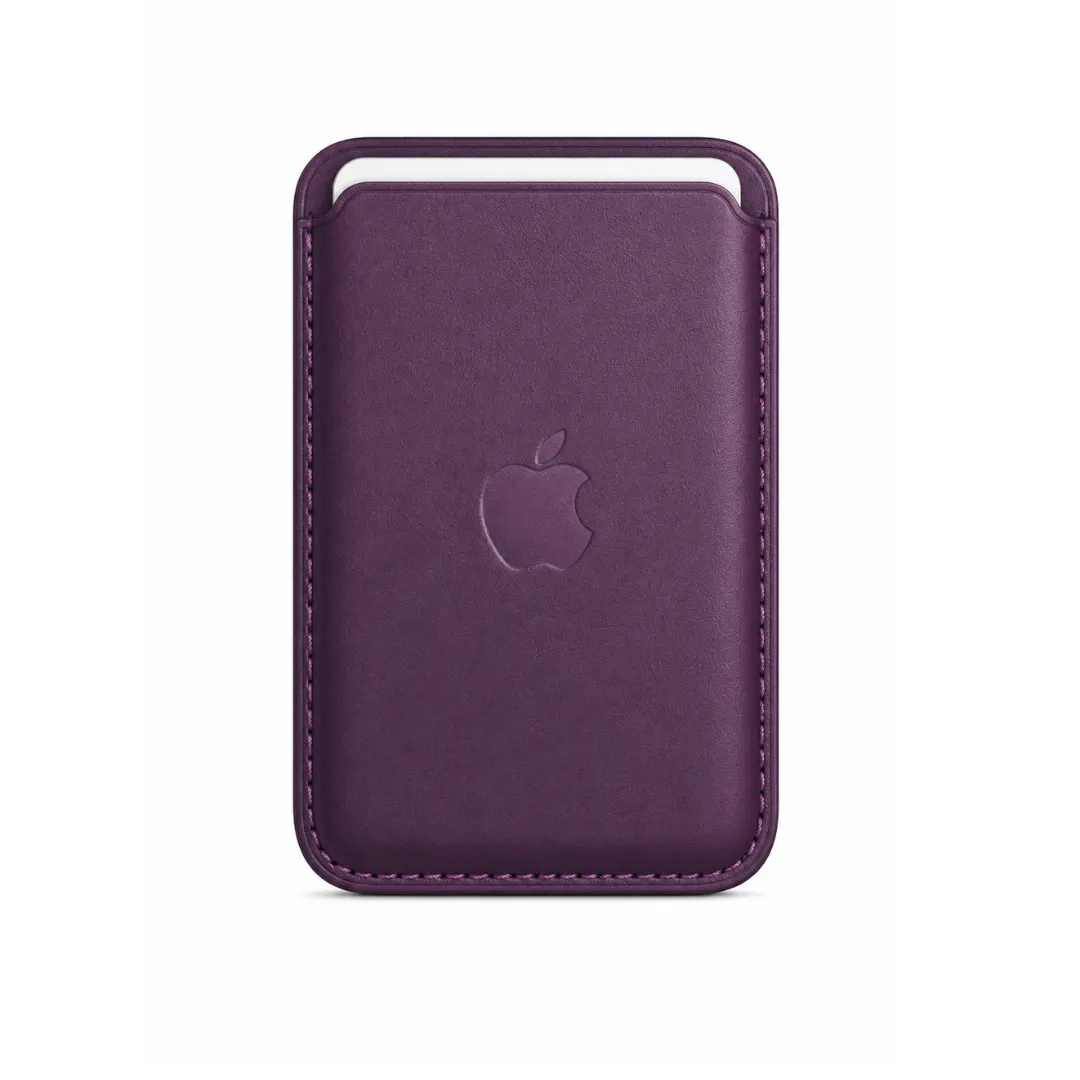 Billetera Rojo Vino Cuero Magsafe